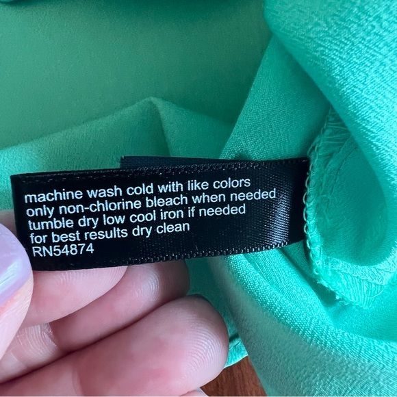 The Limited Green Draped Sleeveless Blouse, Size XS - Picture 10 of 13